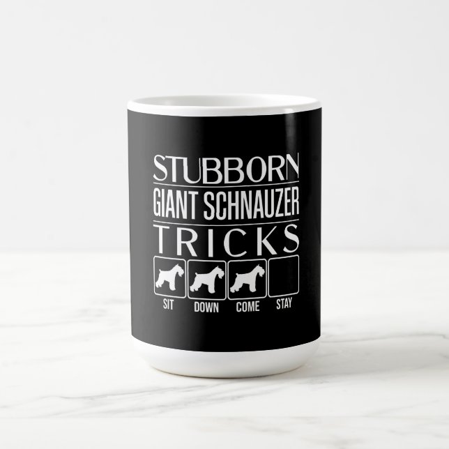 Stubborn, Riesenschnauzer, Funny Giant Schna Kaffeetasse (Mittel)