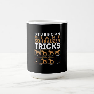 Stubborn-Riesenschnauzer-Hund-Tricks Grafik Kaffeetasse