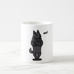 Stubborn Schipperke Dog witzig Kaffeetasse