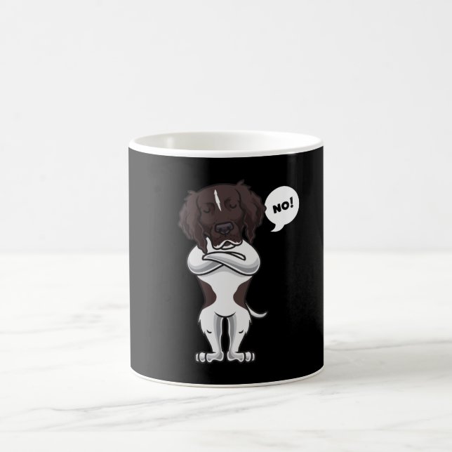 Stubborn Small Munsterlander Dog Kaffeetasse (Mittel)