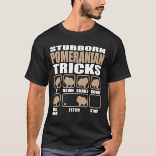 Stubborn Spitz Tricks Design T-Shirt