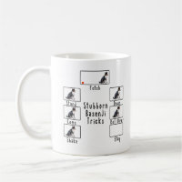 Stubborn Tri Basenji Tricks Dog Tasse