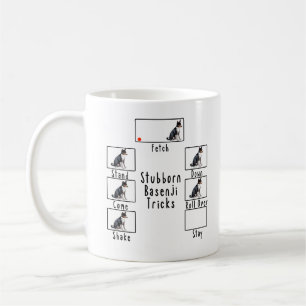 Stubborn Tri Basenji Tricks Hund Kaffeetasse