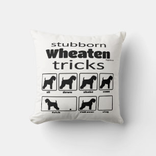 Stubborn Wheaten Tricks Kissen