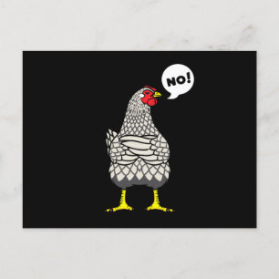 Stubborn Wyandotte Chicken Postkarte