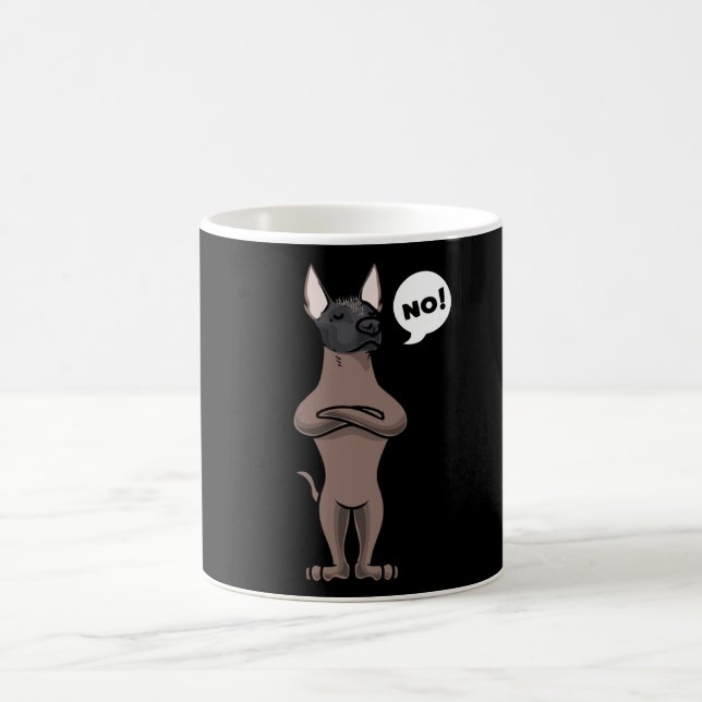 Stubborn Xoloitzcuintle Dog witzig Kaffeetasse (Mittel)