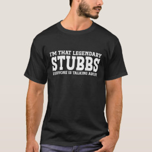 Stubbs Surname Funny Team Familie Nachname Stubbs T-Shirt