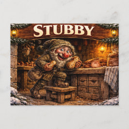 Stubby Icelandic  Yule Lad Postcard Postkarte