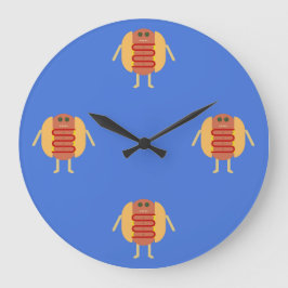 Stubby Lil Würstchen Große Wanduhr