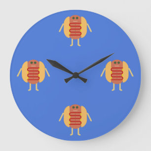 Stubby Lil Würstchen Große Wanduhr