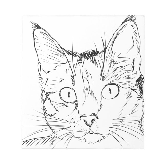 Stubenkatze Notizblock (Vorderseite)