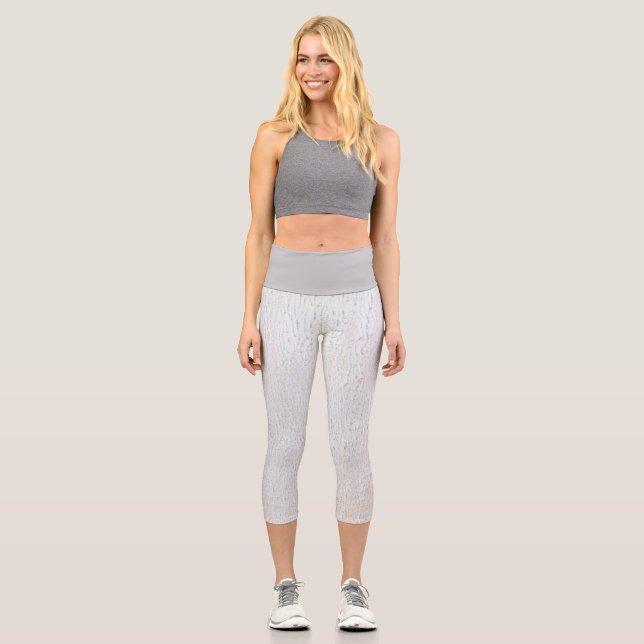 Stucco Streaks Capri Leggings (Vorderseite)