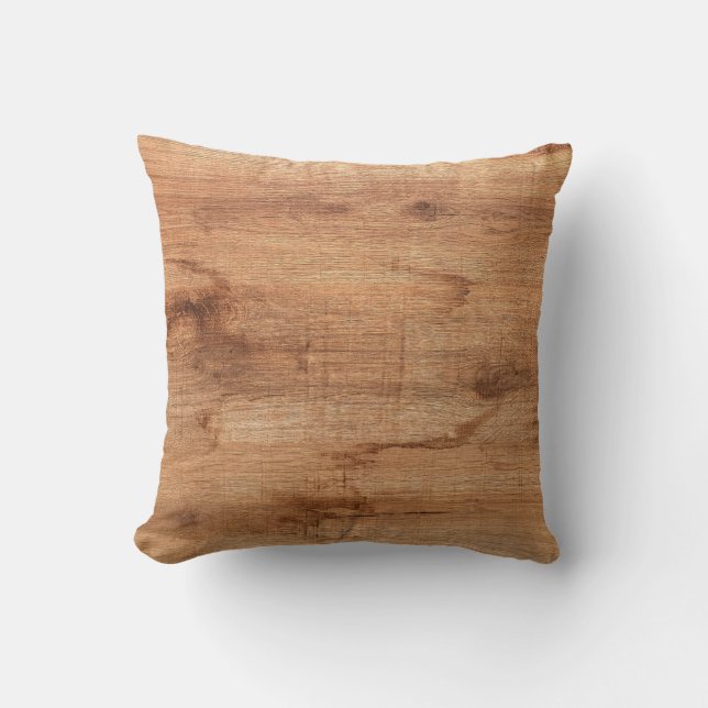 Stück altes Holz Kissen (Vorderseite)