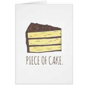 Stück Cake Yellow Chocolate Layer Cake Slice