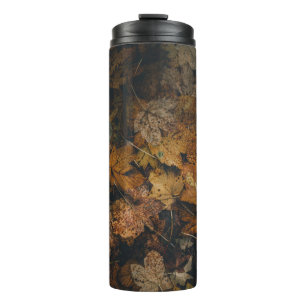 STÜCK DER BROWN MAPLE-BLÄTTER THERMOSBECHER