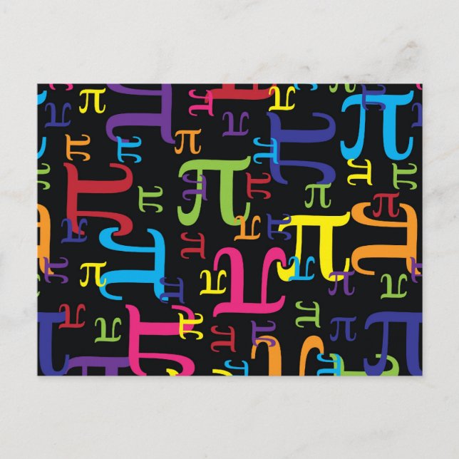 Stück des Pi Postkarte (Vorderseite)