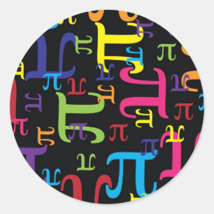 Stück des Pi Runder Aufkleber