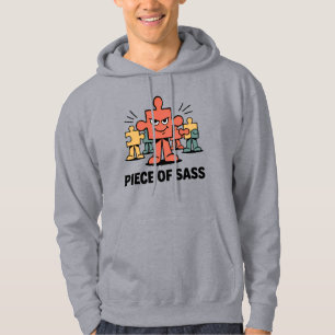 Stück Frechheit – Puzzle-Charakter mit Haltung Hoodie