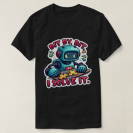 Stück für Stück löse ich es lustige Programmierer T-Shirt