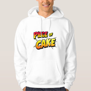 Stück Kuchen - spielerische Typografie Hoodie