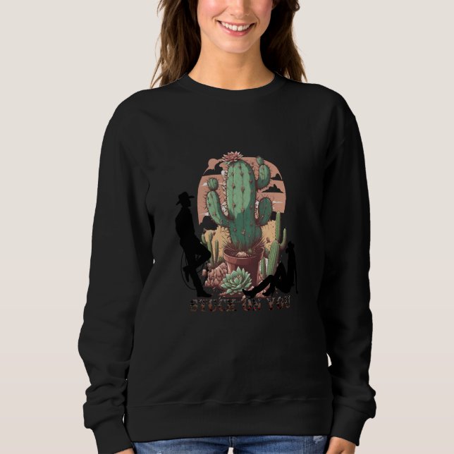 Stuck on you western themed Valentine's Day Sweatshirt (Vorderseite)