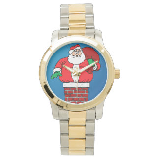 Stuck Santa (Anpassen!) Armbanduhr