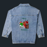 Stuck Santa Christmas Jacket Jeansjacke<br><div class="desc">Style: Women's Denim Jacket (Jean Jacket) Diese individuelle Damenjacke ist Ihr persönliches Modestatement! Personalisieren Sie es mit Ihrem Lieblingsbild oder -design, und zeigen Sie Ihren einzigartigen Stil überall hin. Mit dieser Jacke aus Baumwolle passt sich Ihre Individualität an. Größe & Fit Model ist 6' groß und mit einem kleinen Diagramm....</div>