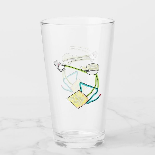Stuckateur Stickman Glas (Vorderseite)