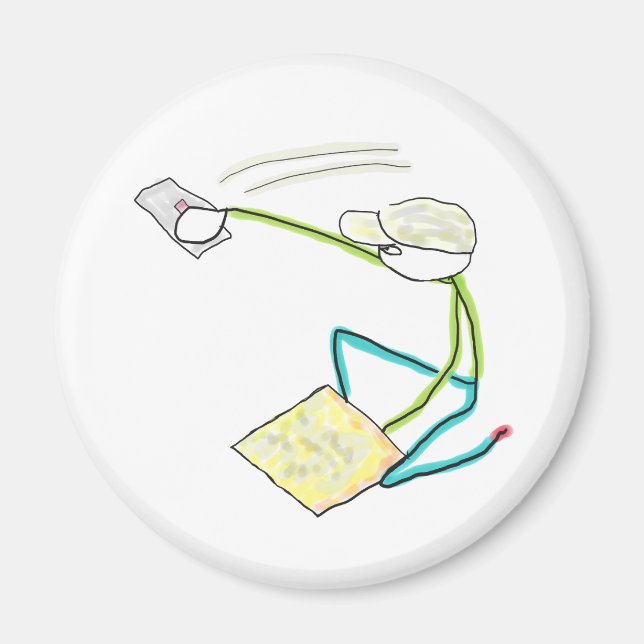 Stuckateur Stickman Magnet (Vorne)
