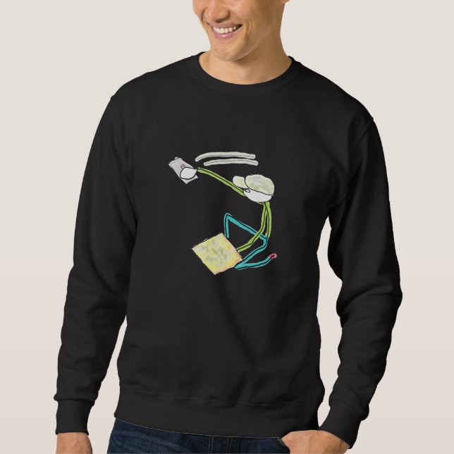 Stuckateur Stickman Sweatshirt (Vorderseite)