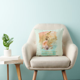 Stücke des himmlischen Zitats Boho Blume Kissen