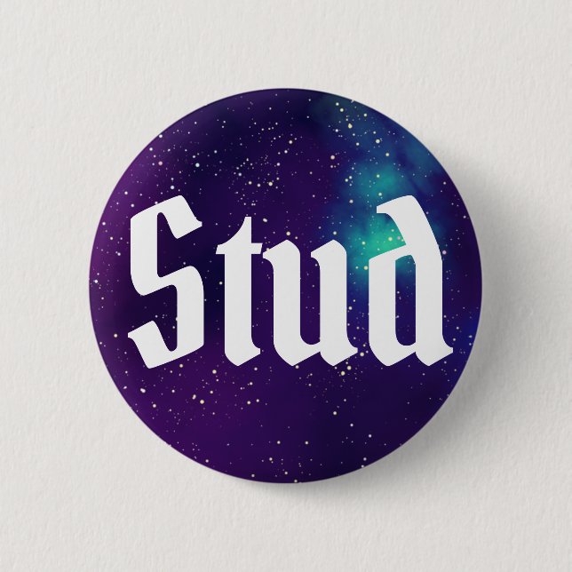 Stud Customizable Galaxy Identity Button (Vorderseite)