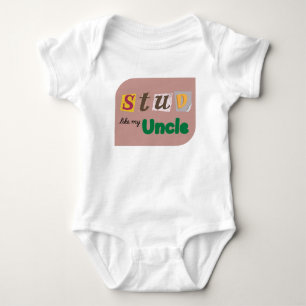 "Stud like Uncle" Baby One-Piece Strampler