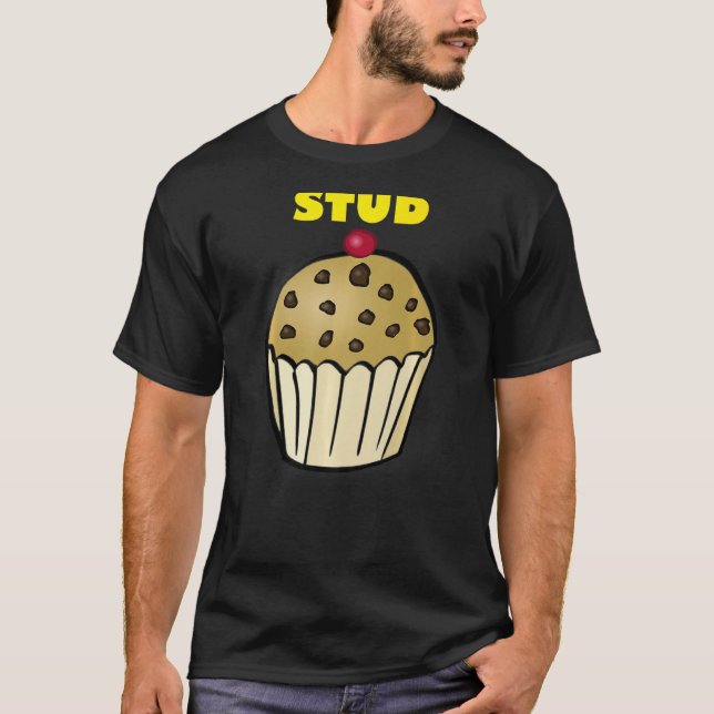 Stud Muffin Funny Workout Fitness Spaß T-Shirt (Vorderseite)