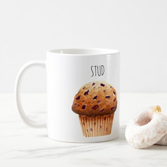 Stud Muffin Hunky Boyfriend Husband Kaffeetasse (Mit Donut)