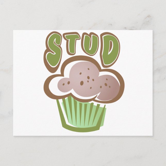 Stud Muffin Postkarte (Vorderseite)