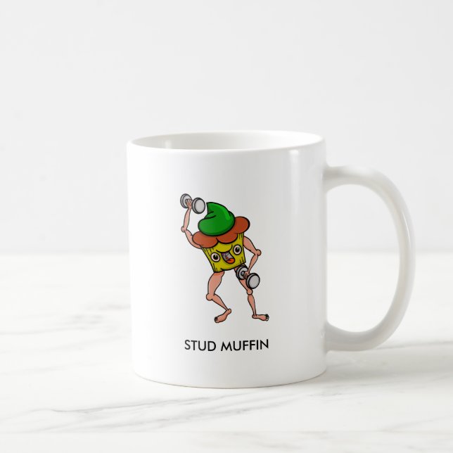 Stud Muffin Weight Lifting Tasse (Rechts)