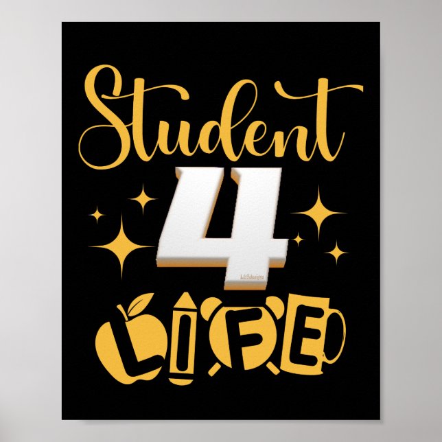 STUDENT 4 LIFE #studentlife Poster (Vorne)