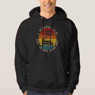 Student Abschluss ich abschließen kann ich zurück Hoodie