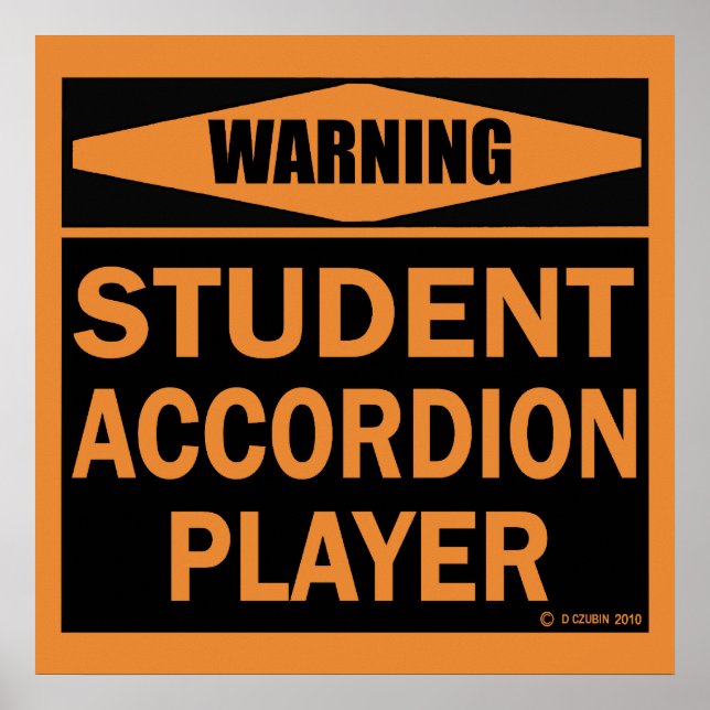 Student Accordion Player Poster (Vorne)