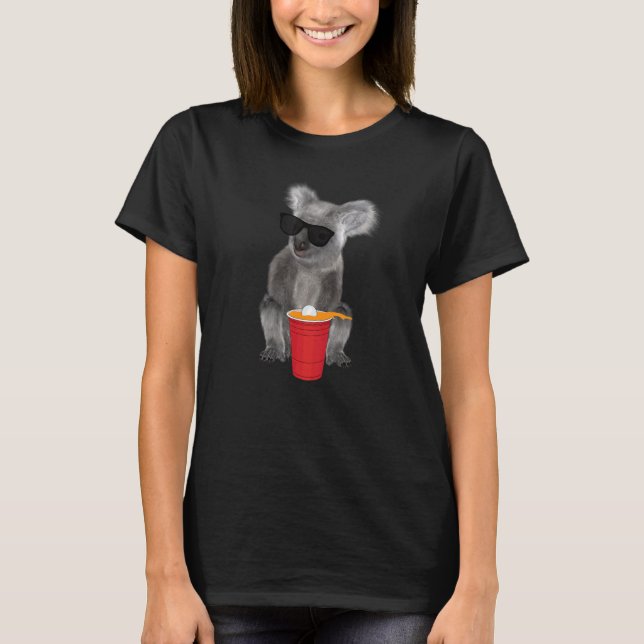 Student College Beer Pong Red Cup Party Pun Beer T-Shirt (Vorderseite)