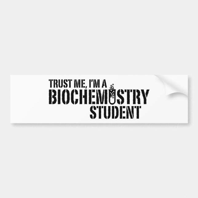 Student der Biochemie Autoaufkleber (Vorne)