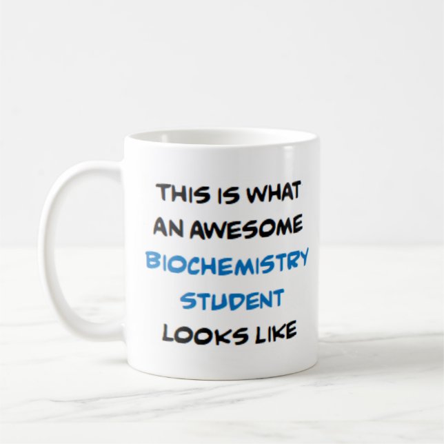 Student der Biochemie, phantastisch Kaffeetasse (Links)