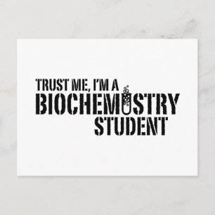 Student der Biochemie Postkarte