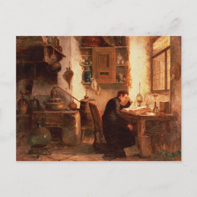 Student der Chemie und Pharmazie Postkarte (Vorderseite)