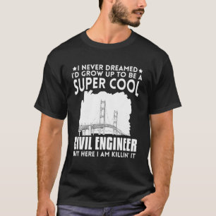 Student der Engineering-Abteilung für zivile Brück T-Shirt