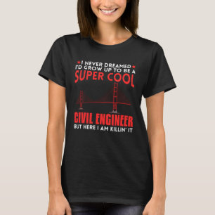 Student der Engineering-Abteilung für zivile Brück T-Shirt
