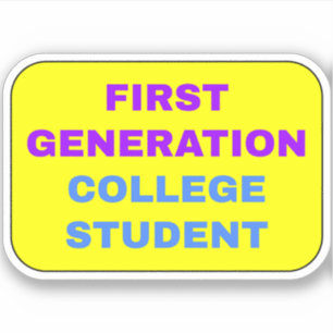Student der ersten Generation  Aufkleber