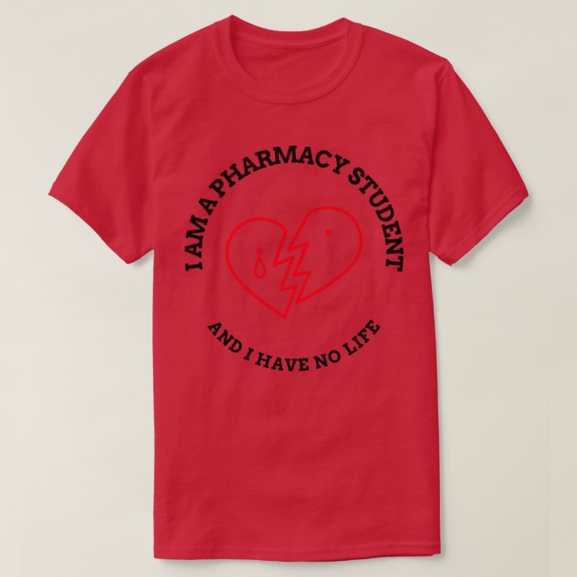 Student der Pharmazie Ich bin Student T-Shirt (Design vorne)
