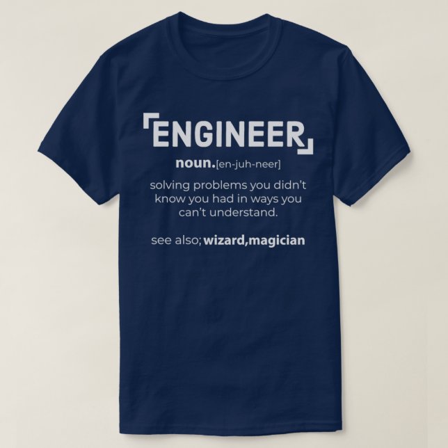 Student des Ingenieuringenieurs Funny Engineer T-Shirt (Design vorne)